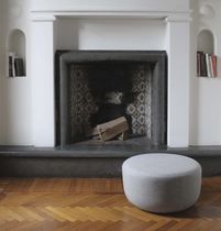 Pouf contemporain / en laine / rond / professionnel