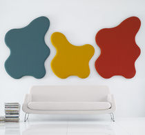 Panneau acoustique mural / en tissu / coloré...