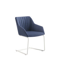 Chaise visiteur contemporaine / en tissu...