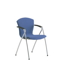 Chaise visiteur contemporaine / en tissu...