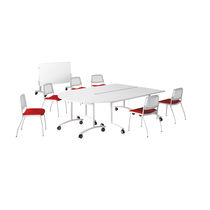 Table de réunion contemporaine / en mélaminé...