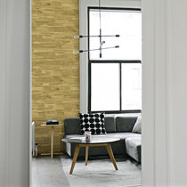 Parement en chêne / d'intérieur / 3D / brossé