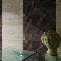 Parement en bois / intérieur / 3D / brossé