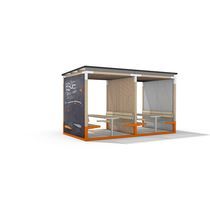 Abri multifonction pour espace public