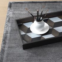Tapis contemporain / à rayures / en viscose...