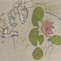 Tapis contemporain / à motif / en soie /...