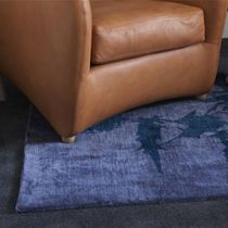 Tapis contemporain / à motif / en soie /...