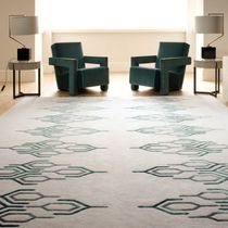 Tapis contemporain / arabesque / en soie...