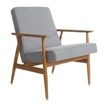 Fauteuil contemporain / en tissu / en chêne...