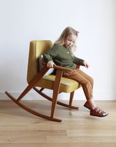 Fauteuil contemporain / en tissu / en chêne...