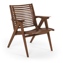Fauteuil design scandinave / en noyer