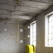 Lustre contemporain / en verre soufflé /...