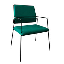 Chaise contemporaine / en tissu / avec piètement...