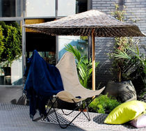 Fauteuil contemporain / en lin / en acier...