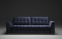 Canapé d'angle / contemporain / rouge /...