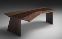 Table basse contemporaine / en noyer / en...