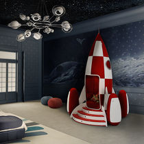 Fauteuil design original / en velours /...