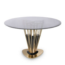 Table à manger contemporaine / en noyer...