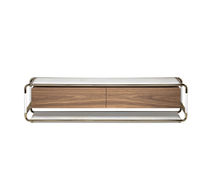Table basse contemporaine / en noyer / en...