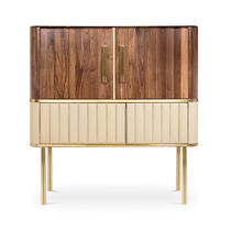 Meuble bar contemporain / en noyer / en...