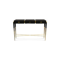 Console contemporaine / en bois laqué /...