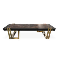 Table contemporaine / en laiton poli / en...