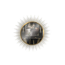Miroir mural / contemporain / rond / en...