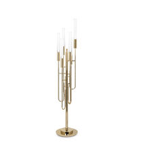Lampe sur pied / contemporaine / en laiton...