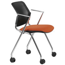 Chaise visiteur contemporaine / en métal...