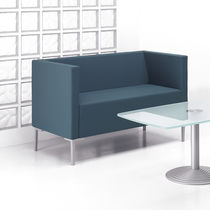Canapé contemporain / bleu / en tissu /...