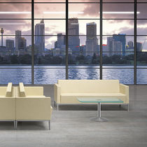 Canapé contemporain / beige / en tissu /...