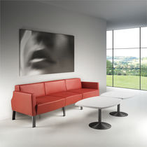 Canapé modulable / contemporain / rouge...
