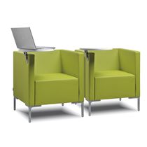 Fauteuil visiteur contemporain / en tissu...