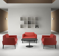 Fauteuil visiteur contemporain / en tissu...