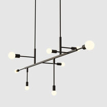 Suspension / en laiton / en verre / contemporaine