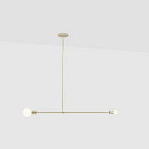 Suspension / en laiton / en verre / contemporaine