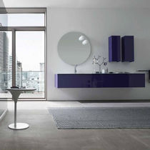 Meuble vasque suspendu / en verre / contemporain...