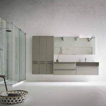Salle de bain contemporaine / de pierre