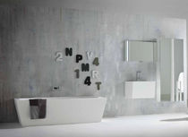 Salle de bain contemporaine / en céramique