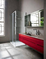 Salle de bain contemporaine / en verre /...