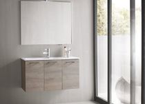 Meuble vasque suspendu / en bois / contemporain