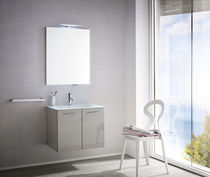 Meuble vasque suspendu / en verre / contemporain...