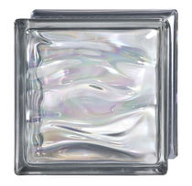 Brique de verre carrée / sablée / métallisée...