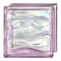 Brique de verre carrée / sablée / métallisée...