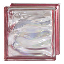 Brique de verre carrée / métallisée / ondulée...