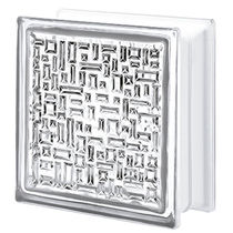 Brique de verre carrée / structure / murale