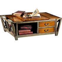 Table basse classique / en bois / avec piètement...