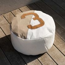 Pouf contemporain / en tissu déperlant /...