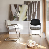Fauteuil visiteur contemporain / en tissu...