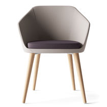 Chaise visiteur contemporaine / en chêne...